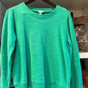J. Crew Green Sweatshirt